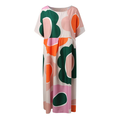 Dahlia - Bloemenprint Maxi Jurk